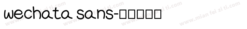 wechata sans字体转换